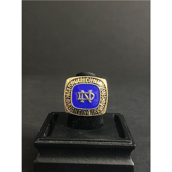 NOTRE DAME FIGHTING IRISH NATIONAL CHAMPIONS 1929 "ROCKNE" NATIONAL CHAMPIONSHIP REPLICA RING