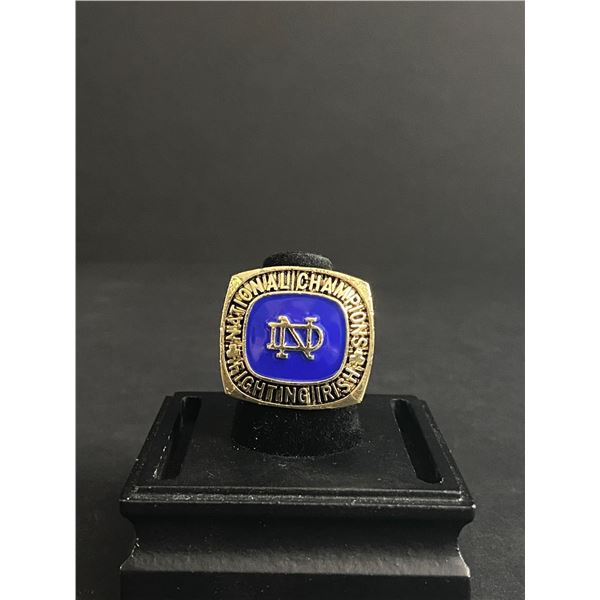 NOTRE DAME FIGHTING IRISH NATIONAL CHAMPIONS 1930 "ROCKNE" NATIONAL CHAMPIONSHIP REPLICA RING