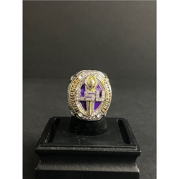 LSU TIGERS CHAMPIONS 2019 "BURROW" NATIONAL CHAMPIONSHIP REPLICA RING