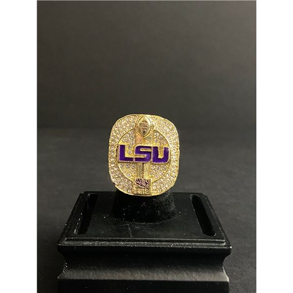 LSU TIGERS CHAMPIONS 2019 "BURROW" NATIONAL CHAMPIONSHIP REPLICA RING