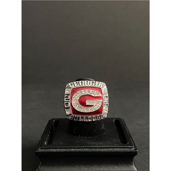 GEORGIA BULLDOGS CHAMPIONS 2005 "DAVID POLLACK" NATIONAL CHAMPIONSHIP REPLICA RING