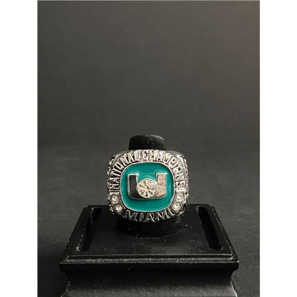 MIAMI HURRICANES CHAMPIONS "BOYLAN" NATIONAL CHAMPIONSHIP REPLICA RING
