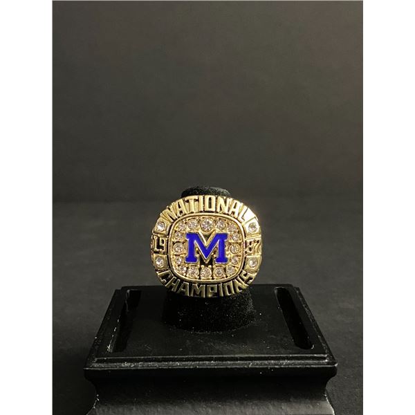 MICHIGAN STATE CHAMPIONS 1997 "GRIESE" NATIONAL CHAMPIONSHIP REPLICA RING