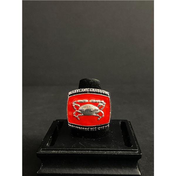 MARYLAND CRAB BOWL CHAMPIONS 2011 CHAMPIONSHIP REPLICA RING