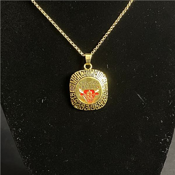 CHICAGO BULLS N.B.A CHAMPIONSHIP NECKLACE
