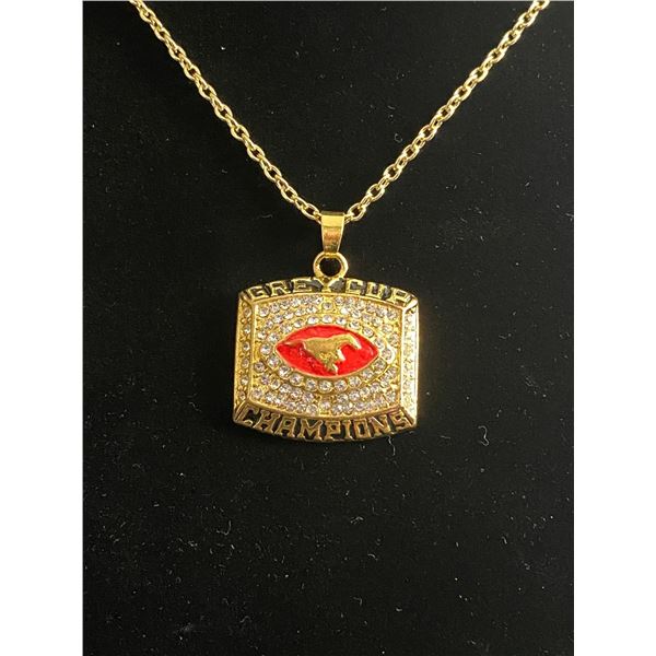 CALGARY STAMPEDERS 2001 C.F.L CHAMPIONSHIP NECKLACE