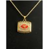 Image 1 : CALGARY STAMPEDERS 2001 C.F.L CHAMPIONSHIP NECKLACE