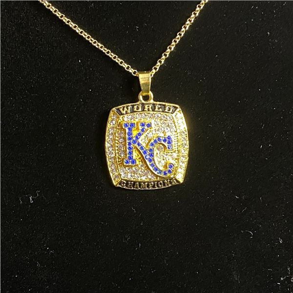 KANSAS CITY ROYALS 2015 M.L.B CHAMPIONSHIP NECKLACE