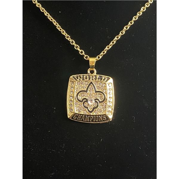 NEW ORLEANS SAINTS 2009 N.F.L CHAMPIONSHIP NECKLACE