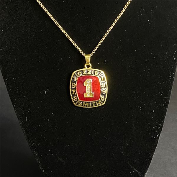 OZZIE SMITH HALL OF FAME #1 CHAMPIONSHIP NECKLACE
