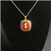 Image 1 : OZZIE SMITH HALL OF FAME #1 CHAMPIONSHIP NECKLACE