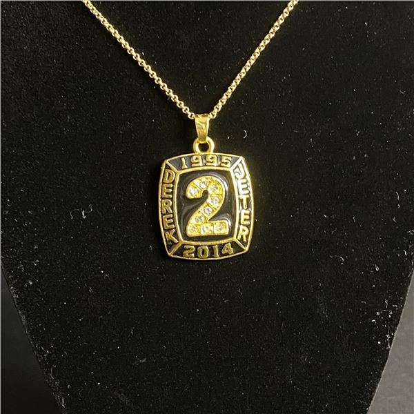 DEREK JETER HALL OF FAME #2 CHAMPIONSHIP NECKLACE