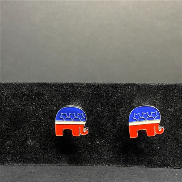 REPUBLICAN LOGO CUFFLINKS