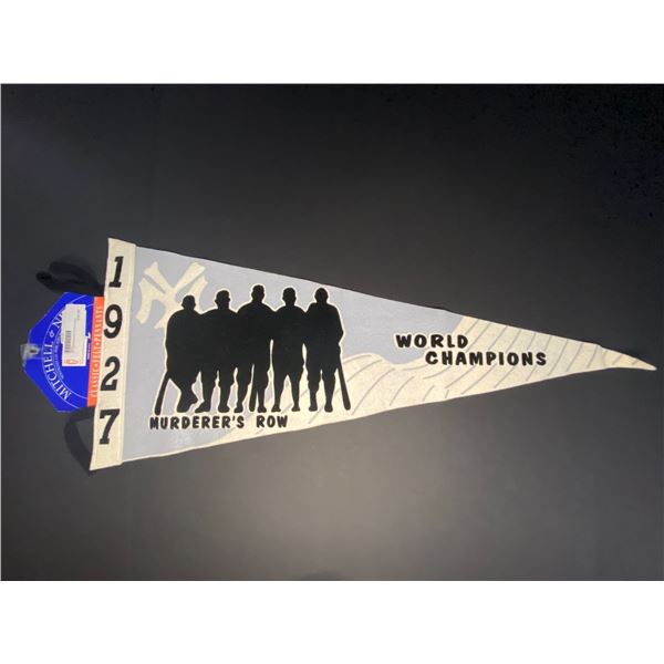 1927 MURDER'S ROW WORLD CHAMPIONSHIP PENNANT CLASSIC FELT