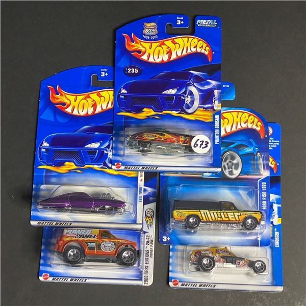 HOT WHEELS 5 CAR LOT ASSORTED STILL SEALED IN PACKAGES