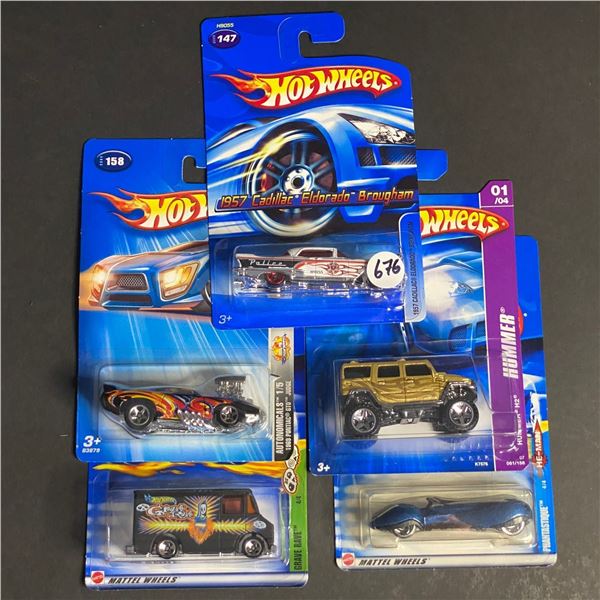 HOT WHEELS 5 CAR LOT ASSORTED STILL SEALED IN PACKAGES