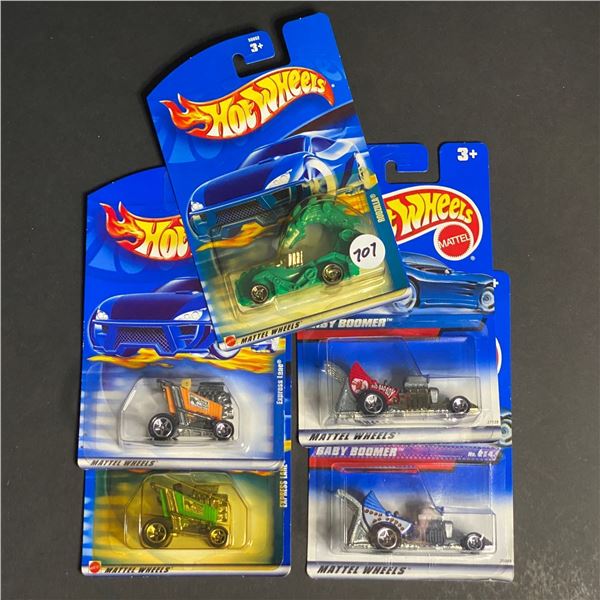 HOT WHEELS 5 CAR LOT ASSORTED STILL SEALED IN PACKAGES