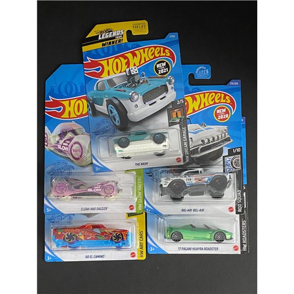 HOT WHEELS 5 CAR LOT ASSORTED STILL SEALED IN PACKAGES