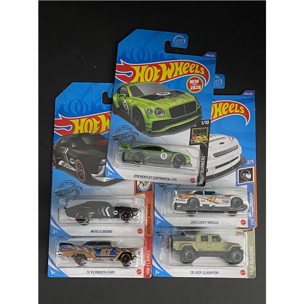 HOT WHEELS 5 CAR LOT ASSORTED STILL SEALED IN PACKAGES