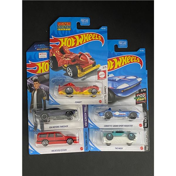 HOT WHEELS 5 CAR LOT ASSORTED STILL SEALED IN PACKAGES