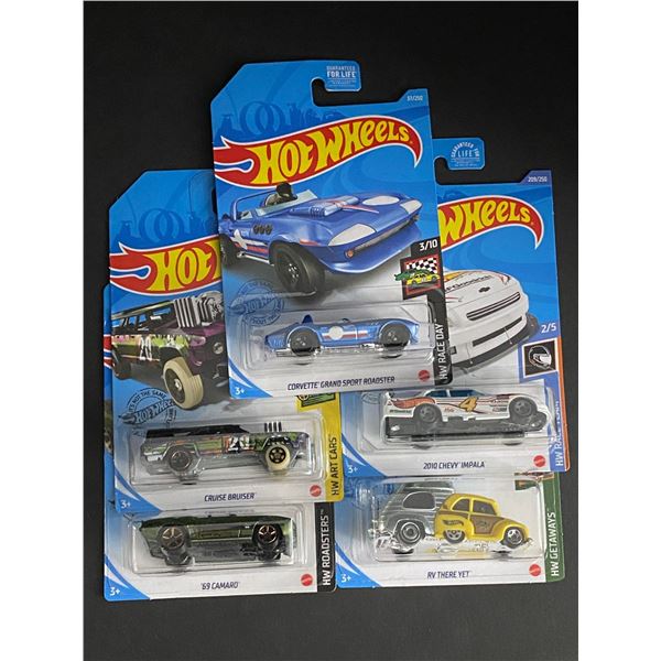 HOT WHEELS 5 CAR LOT ASSORTED STILL SEALED IN PACKAGES