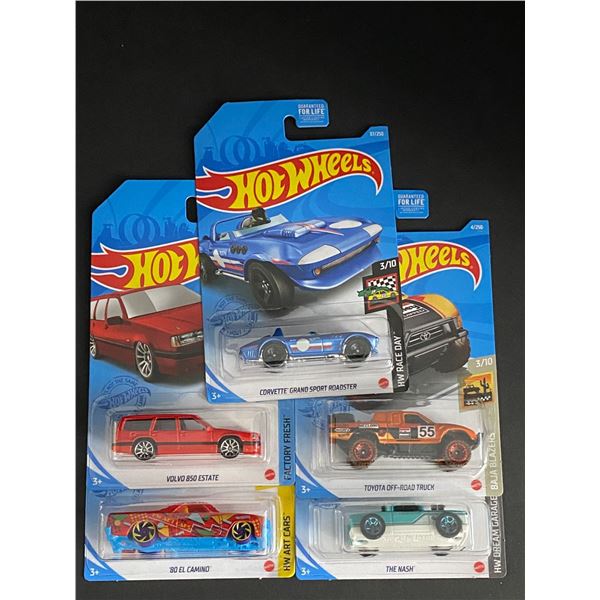 HOT WHEELS 5 CAR LOT ASSORTED STILL SEALED IN PACKAGES