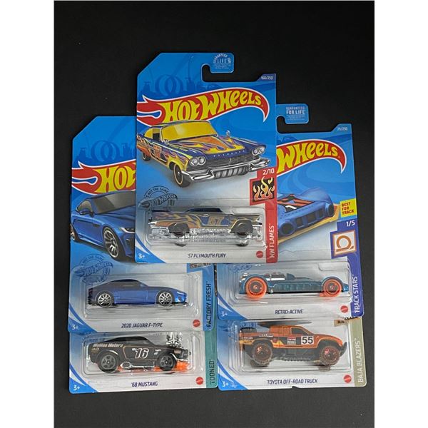HOT WHEELS 5 CAR LOT ASSORTED STILL SEALED IN PACKAGES