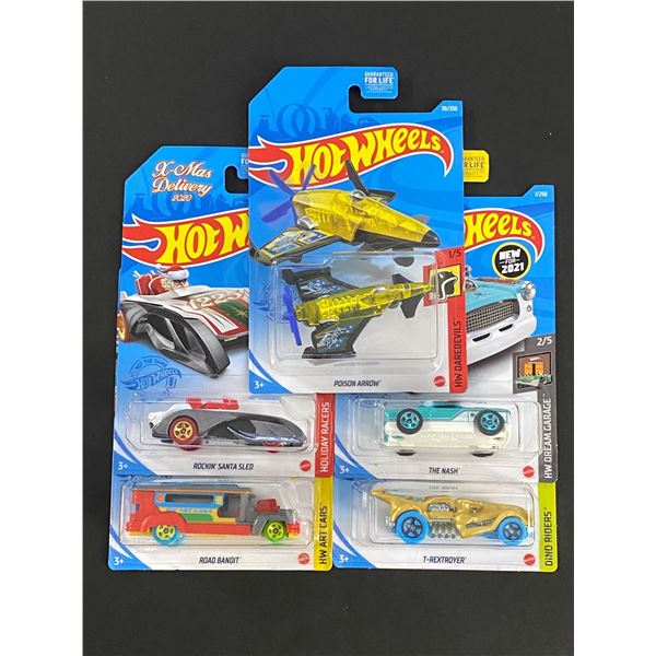 HOT WHEELS 5 CAR LOT ASSORTED STILL SEALED IN PACKAGES