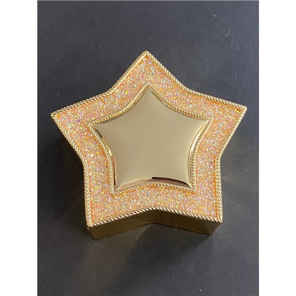 GOLD CRYSTAL STAR TRINKET BOX FROM THINGS ENGRAVED