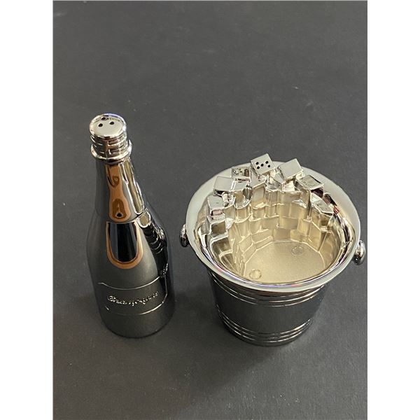 SALT & PEPPER SET CHAMPAGNE BUCKET FROM THINGS ENGRAVED