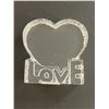 Image 1 : CRYSTAL LOVE HEART FROM THINGS ENGRAVED