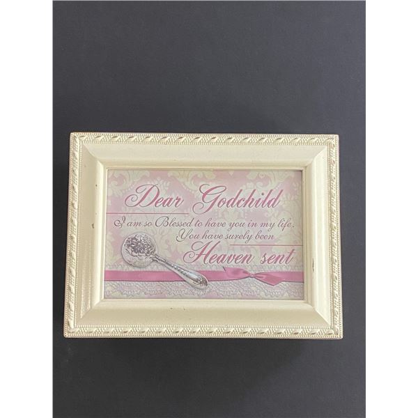 GOD CHILD MUSICAL JEWELRY BOX FROM THINGS ENGRAVED