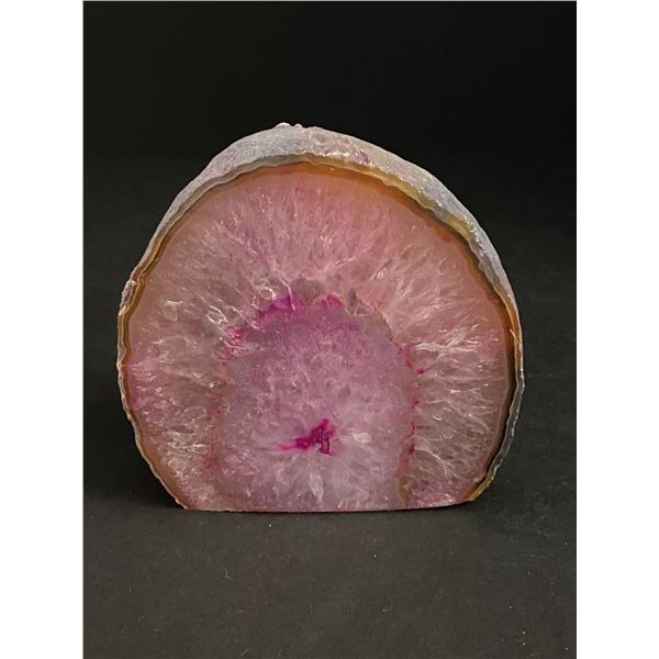 AGATE POLISHED ONE SIDE CRYSTAL ROCK