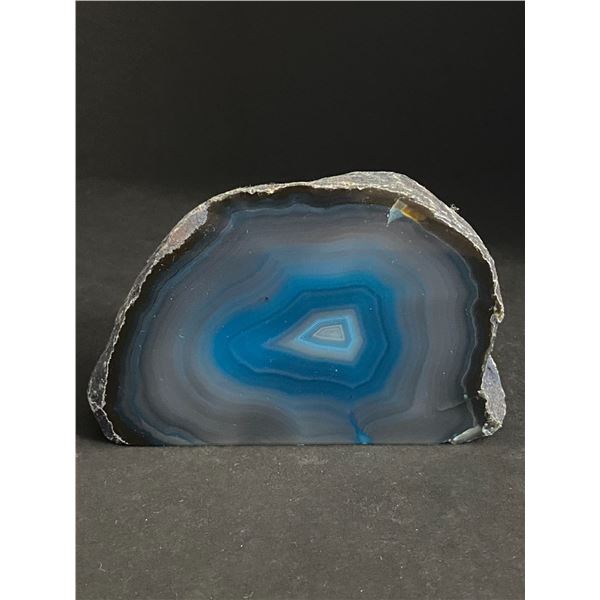 AGATE POLISHED ONE SIDE CRYSTAL ROCK