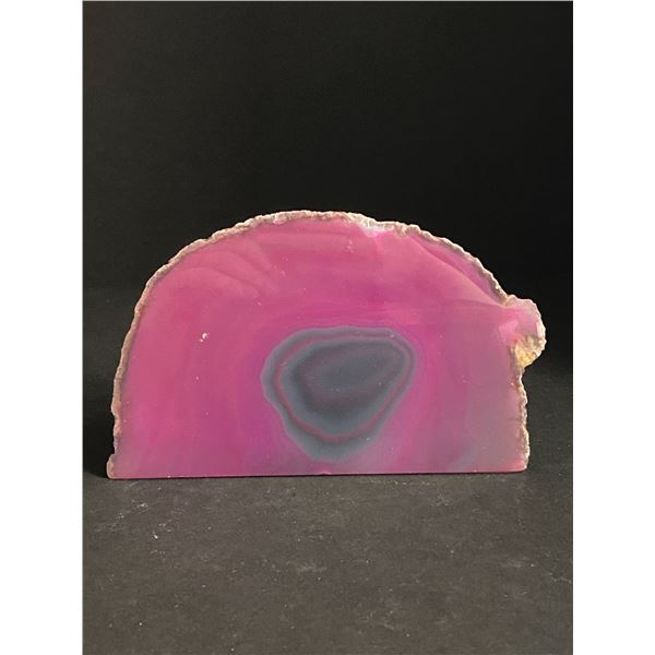 AGATE POLISHED ONE SIDE CRYSTAL ROCK