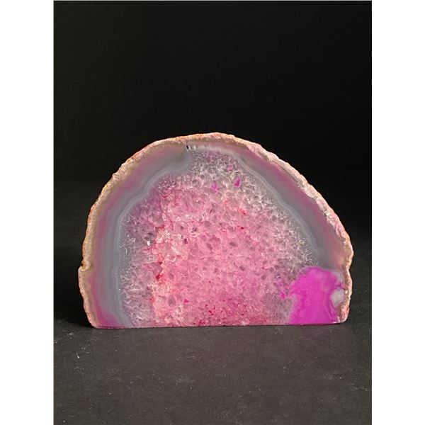 AGATE POLISHED ONE SIDE CRYSTAL ROCK