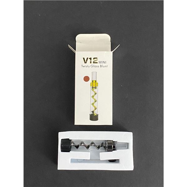 V12 MINI TWISTY GLASS BLUNT NEW PURPLE COLOUR