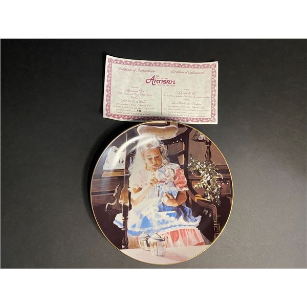 COLLECTORS PLATE 4 OF 4 AFTERNOON TEA #911 PLATE 4 IN THE SET OF 4