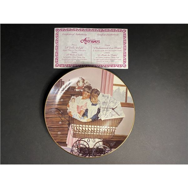 COLLECTORS PLATE 2 OF 4 A DOLLS DELIGHT #485 PLATE 2 IN THE SET OF 4