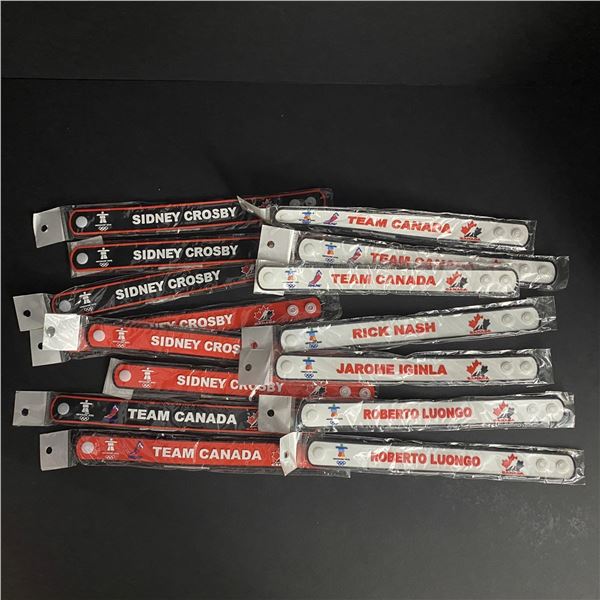 LOT OF 15 2010 OLYMPIC BRACELETS STILL IN PACKAGES