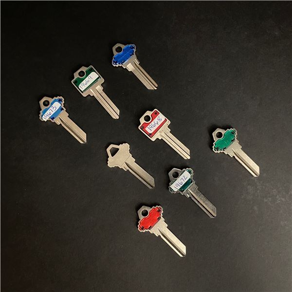 8 BRAND NEW UNCUT KEYS