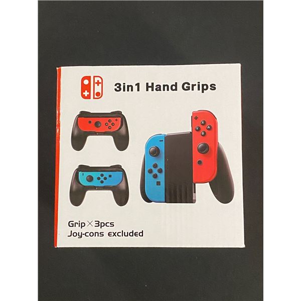 NINTENDO SWITCH 3 IN 1 HAND GRIPS FOR NINTENDO SWITCH JOY CON