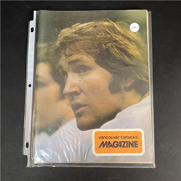 VANCOUVER CANUCKS PROGRAM FROM DECEMBER 26, 1973