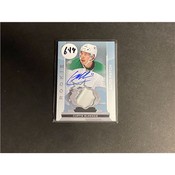 CURTIS MCKENZIE ROOKIE THE CUP AUTOGRAPH/PATCH #D/249