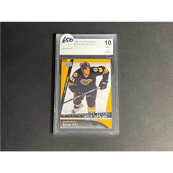 BYRON BITZ YOUNG GUNS ROOKIE CARD GRADED 10