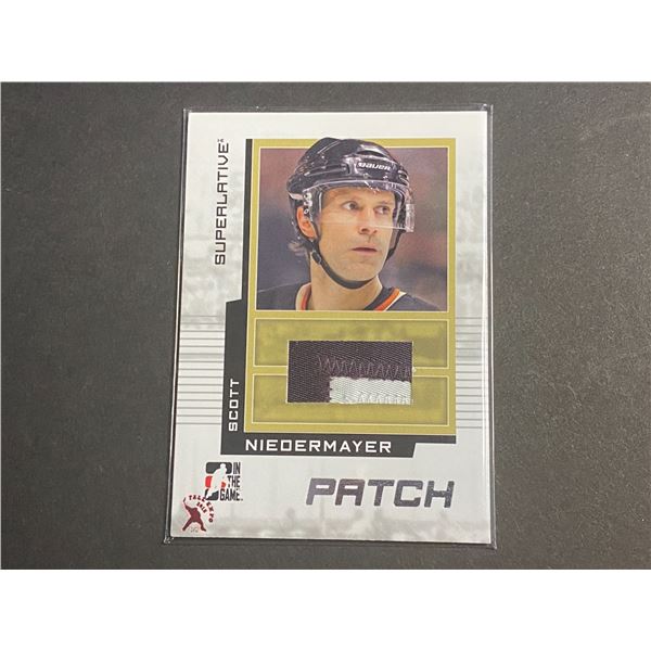 SCOTT NIEDERMAYER PATCH HOCKEY CARD
