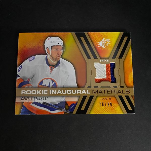 GRIFFIN REINHART2014/15 UPPER DECK SPX HOCKEY ROOKIE MATERIALS #D/99