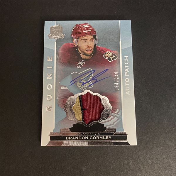 BRANDON GORMLEY 2014/15 THE CUP AUTOGRAPH/PATCH CARD #D/249