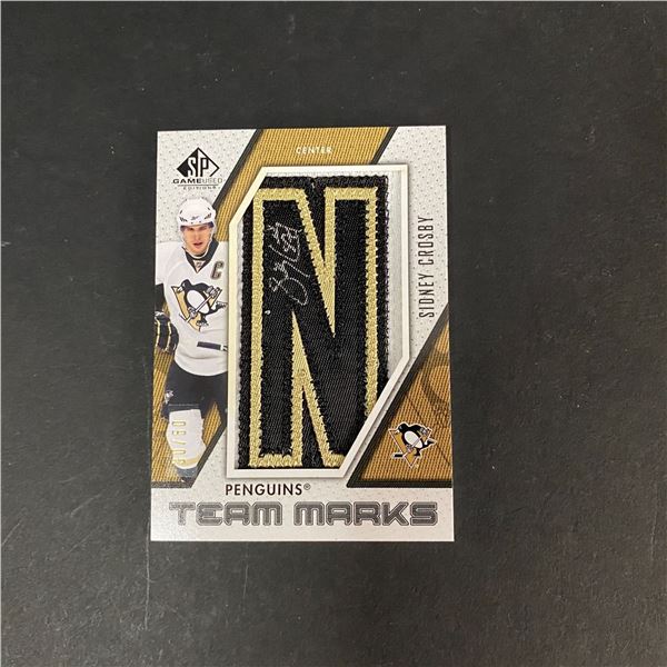 SIDNEY CROSBY TEAM MARKS AUTOGRAPH CARD NUMBERED TO ONLY 50 IN THE WORLD