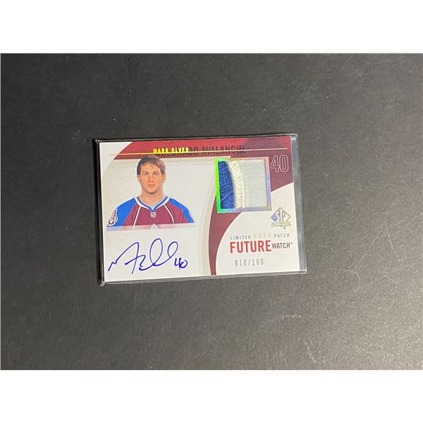 MARK OLVER AUTOGRAPH/JERSEY PATCH CARD EXCELLENT PATCH #D/100